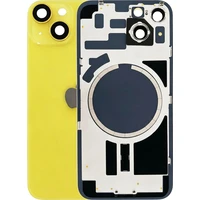 Náhradní zadní sklo pro iPhone 14 žluté - Náhradní zadní skla