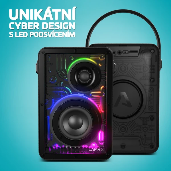 LAMAX CyberWave1 bezdrátový reproduktor černý - Reproduktory - Obrázek 79e2543fbe4c4fa5a30e5e7072728f72