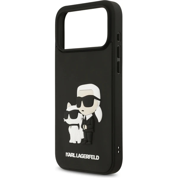 Karl Lagerfeld 3D Rubber Karl and Choupette kryt iPhone 17 Pro Max černý - Pouzdra - Obrázek 79f2143e7935437f978cc5250053e801