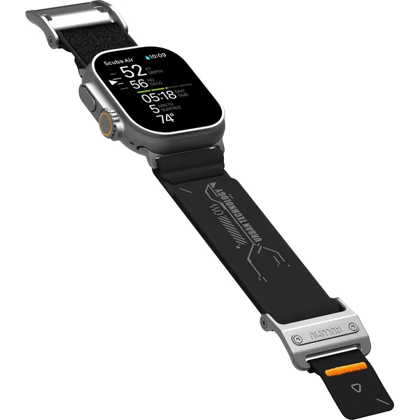 Aulumu A11 Mag Buckle Slim řemínek Apple Watch 49/46/45/44/42mm Silver Buckle/Black Strap - Řemínky - Obrázek 79fc84d82e904246bdb9986e7d219520
