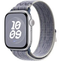 Apple Watch 41/40/38mm šedo-modrý provlékací sportovní řemínek Nike - Řemínky