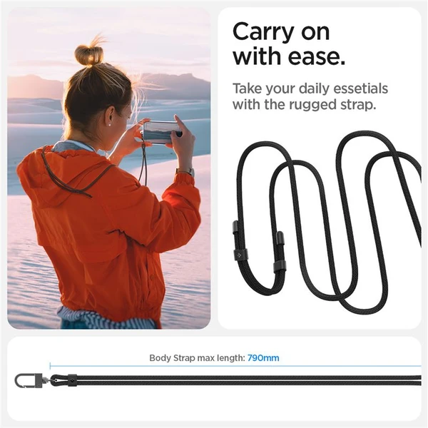 Spigen Crossbody Strap univerzální popruh černý - Popruhy a crossbody - Obrázek 7AC5000L01
