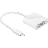 PremiumCord USB-C/DVI-I redukce 0,2m bílá - Kabely a redukce