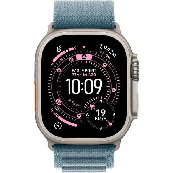 Apple Watch Ultra 3 (2025) 49mm Přírodní titan se světle modrým alpským tahem S - Chytré hodinky - Obrázek 7AQH000K01