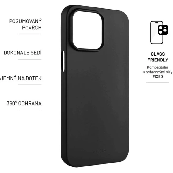 FIXED Story silikonový kryt Apple iPhone 15 Pro černý - Pouzdra - Obrázek 7AR4000L01