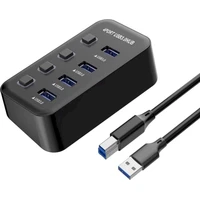 PremiumCord 4v1 USB-A Hub černý - USB huby