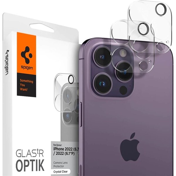 Spigen tR Optik 2 Pack Clear iPhone 14 Pro/iPhone 14 Pro Max AGL05228
