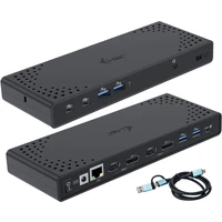 i-tec USB 3.0 / USB-C / Thunderbolt Dual Display dokovací stanice s PD 100W - Dokovací stanice