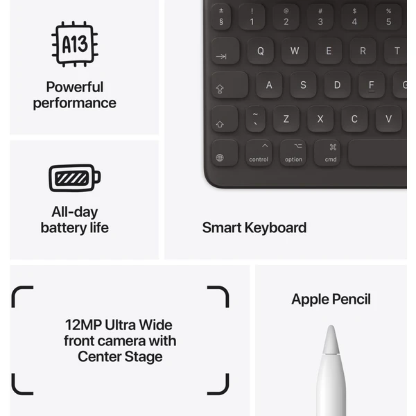 Apple iPad 10,2" 256GB Wi-Fi stříbrný (2021) - Tablety - Obrázek 7BQKF00101
