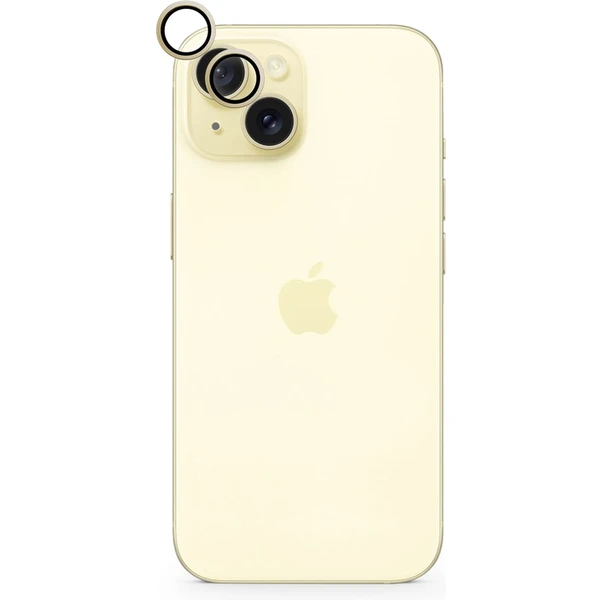 Epico hliníkové ochranné sklo na čočky fotoaparátu pro iPhone 15 / 15 Plus žlutá - Ochranné folie a skla - Obrázek 7E00000K01