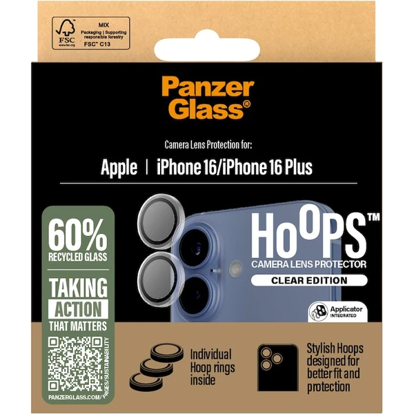 PanzerGlass® HoOps™ Apple iPhone 16/16 Plus čirý - Ochranné folie a skla - Obrázek 7E08000P01