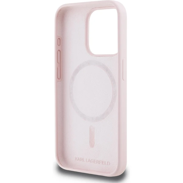 Karl Lagerfeld Liquid Silicone Double Heads Magsafe zadní kryt iPhone 15 Pro Max růžový - Pouzdra - Obrázek 7FP5000J01
