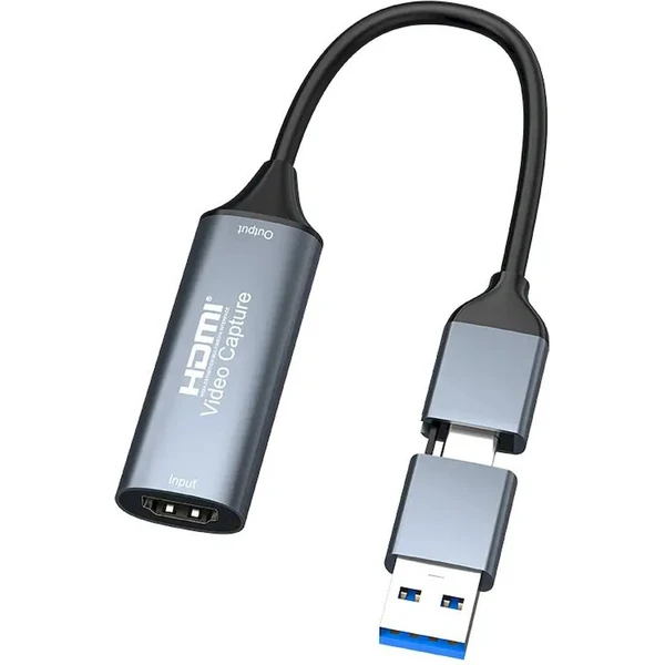 PremiumCord HDMI capture/grabber USB-A/USB-C šedý - Záznamová zařízení - Obrázek 7G8L000K01