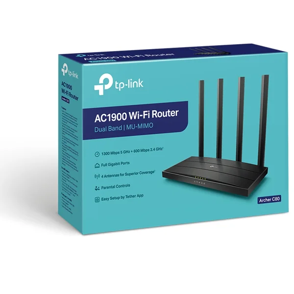 TP-Link Archer C80 Wi-Fi 5 router černý - Routery - Obrázek 7GBFF00101
