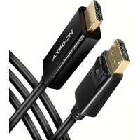 AXAGON DisplayPort 1.2/HDMI 1.4 kabel 4K 1,8m černý - Kabely a redukce