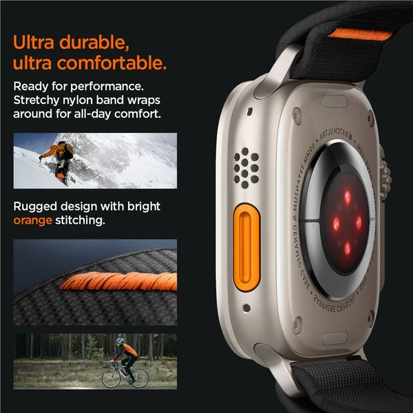 Spigen Lite Fit Ultra řemínek Apple Watch 49/46/45/44/42mm černý - Řemínky - Obrázek 7GN2000P01