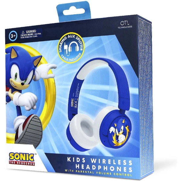 OTL bezdrátová sluchátka dětská s motivem Sonic the Hedgehog modrá - Sluchátka - Obrázek 7GTM100501