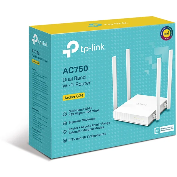 TP-Link Archer C24 Wi-Fi 5 router bílý - Routery - Obrázek 7JBFF00101