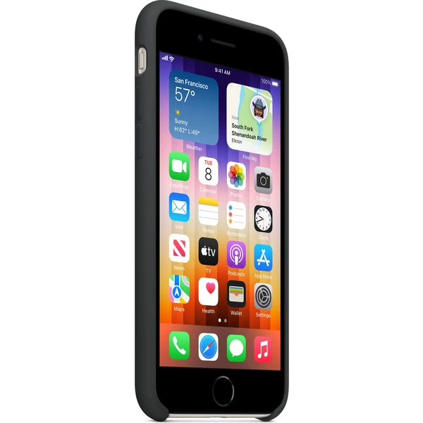 Apple silikonový kryt iPhone SE (2022/2020) temně inkoustový - Pouzdra - Obrázek 7JC9100501