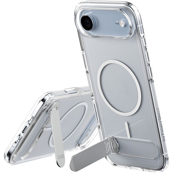 PanzerGlass® CARE Kickstand kryt s MagSafe Apple iPhone 17 Air stříbrný/bílý