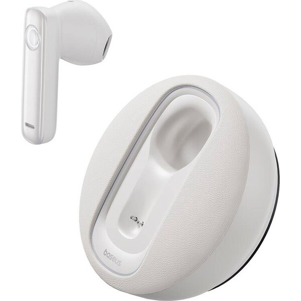 Baseus Bowie CM10 bezdrátové sluchátko se solárním nabíjením bílé Bílá