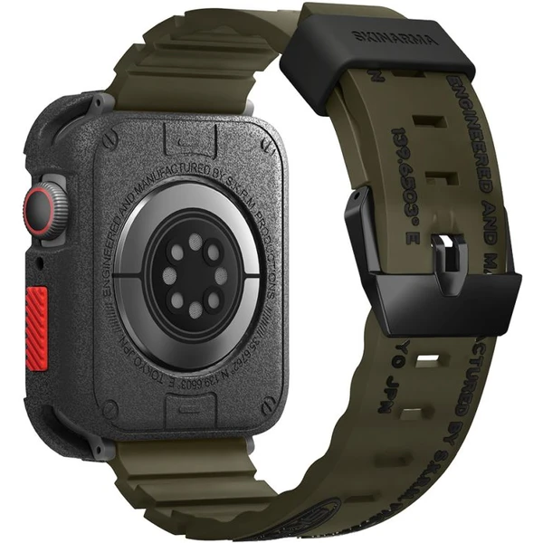 SKINARMA Shokku řemínek Apple Watch 46/45/44/42 mm olivově zelený - Řemínky - Obrázek 7L93000J01