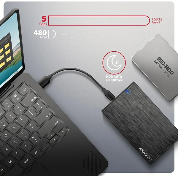 AXAGON EE25-XA6C externí box - Externí boxy - Obrázek 7L9M000K01