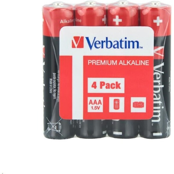 VERBATIM AAA 4ks 49500 Černá/červená