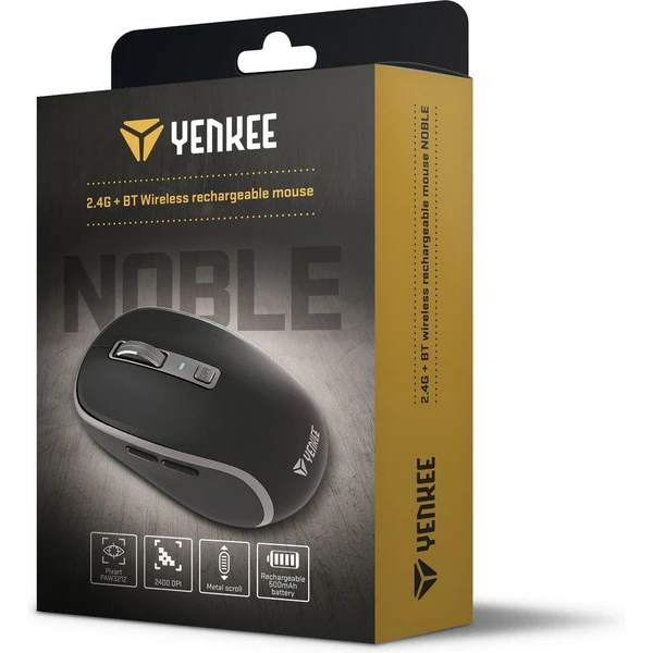 YENKEE NOBLE 2085BK bezdrátová myš černá - Myši - Obrázek 7MVL300401