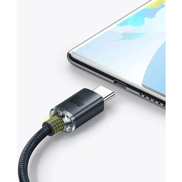 Baseus Crystal Shine USB-A/USB-C napájecí kabel 100W 1,2m černý - Kabely a redukce - Obrázek 7NRL100501
