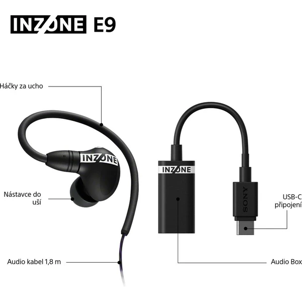 Sony INZONE E9 drátová herní sluchátka černá - Sluchátka - Obrázek 7OBH000K01