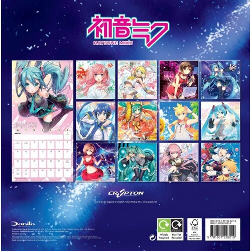Kalendář 2023 Hatsune Miku (30,5 x 30,5|61 cm) SQ | Smarty.cz