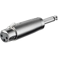 PremiumCord XLR/6,35mm mikrofonní redukce stříbrná - Kabely a redukce