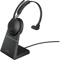 Jabra Evolve2 65 Link380/390a MS Mono bezdrátová sluchátka se stojánkem černá - Sluchátka