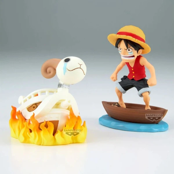 Figurka Bandai Banpresto ONE PIECE - MONKEY.D.LUFFY & GOING MERRY 8 cm - Figurky - Obrázek 7QBI000K01
