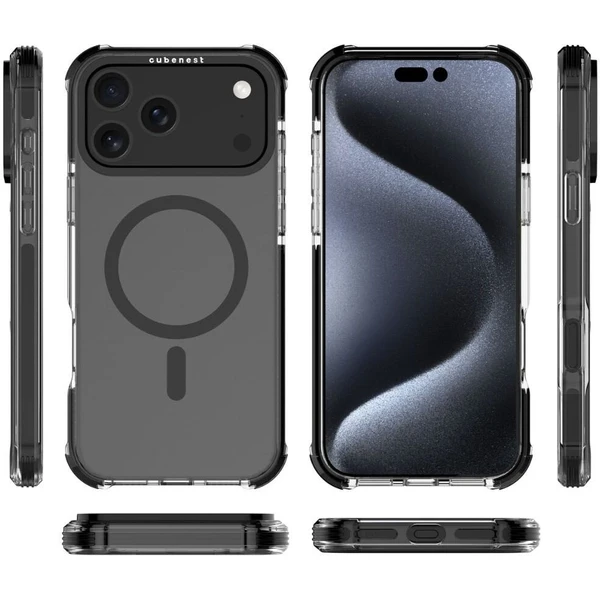 Cubenest MagPro Strong Guard MagSafe kryt iPhone 17 Pro Max černý - Pouzdra - Obrázek 7QBK000K01
