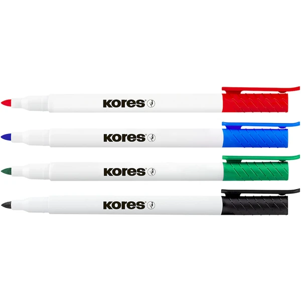 Kores K-MARKER popisovače na bílé tabule a flipcharty s tenkým hrotem 4 barvy - Popisovače - Obrázek 7T7H000K01