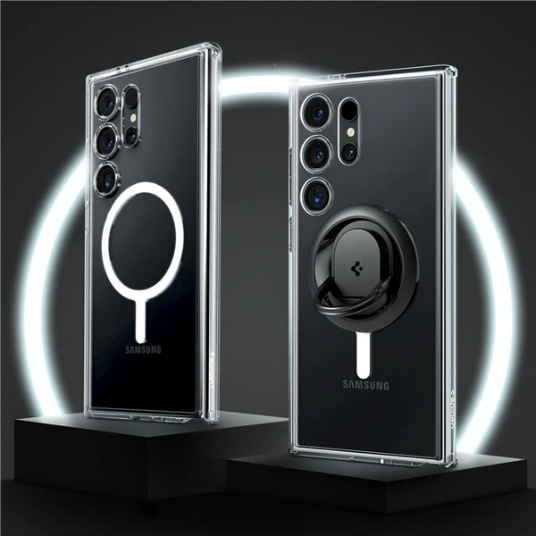 Spigen Ultra Hybrid OneTap Metal Ring MagFit kryt Samsung Galaxy S24 Ultra bílý - Pouzdra - Obrázek 7T91000P01