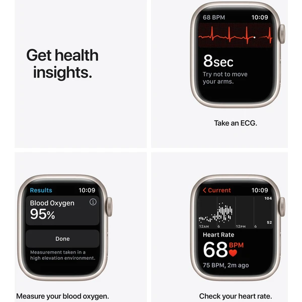 Apple Watch Series 7 Cellular 41mm hliník - Chytré hodinky - Obrázek 7TZZ000501