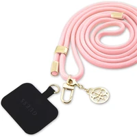 Guess Crossbody Popruh Cord 4G Charm zlatý/růžový - Popruhy