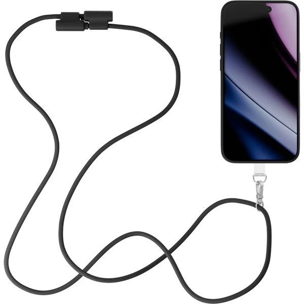 Epico šňůrka na telefon s USB-C na USB-C kabelem černá - Kabely a redukce - Obrázek 7VPL000K01