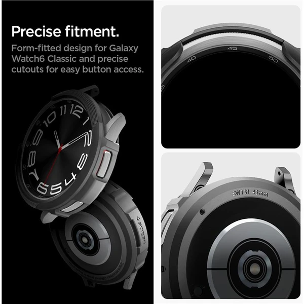 Spigen Liquid Air pouzdro Samsung Galaxy Watch6 Classic 43mm matně černé - Pouzdra - Obrázek 7VV3000N01