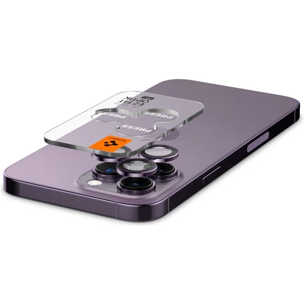 Spigen Glass EZ Fit Optik Pro 2 Pack tvrzené sklo na fotoaparát iPhone 14 Pro/iPhone 14 Pro Max fial - Ochranné folie a skla - Obrázek 7W09000601
