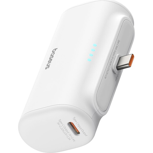 Baseus Power banka 5000mAh 20W USB-C bílá Bílá