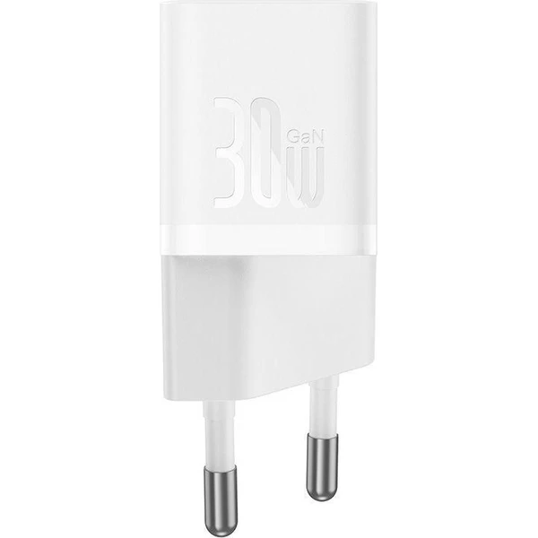 Baseus GaN5 30W USB-C nabíječka do sítě bílá - Nabíječky - Obrázek 7XTL000K01