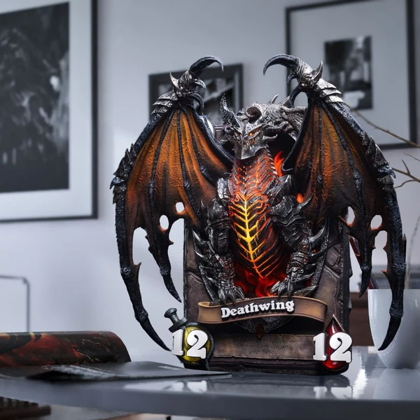 Soška HEX Collectibles Blizzard: Hearthstone - Deathwing 3D Art Frame - Sochy a sošky - Obrázek 7XWF000K01