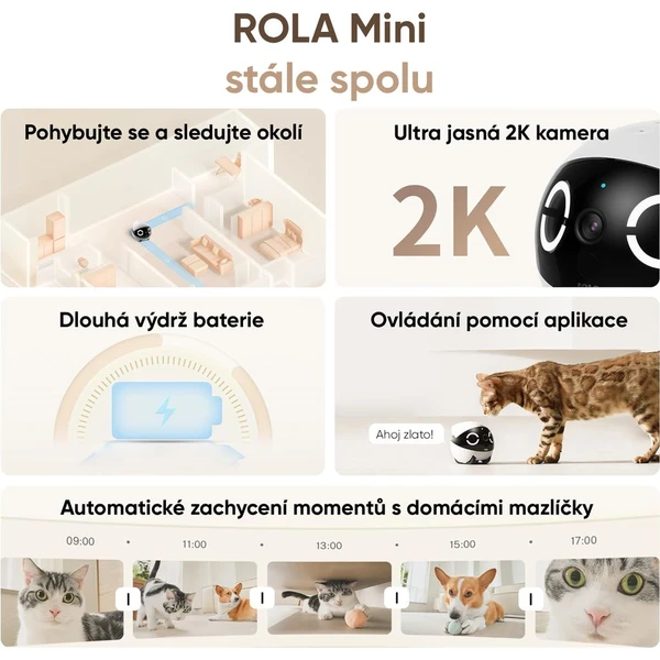 Enabot ROLA Mini bílá - IP kamery - Obrázek 7Z8L000K01
