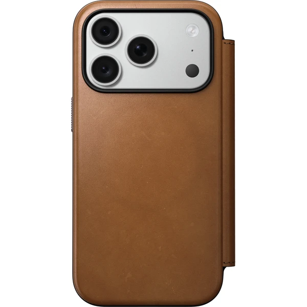 Nomad Modern Leather Folio MagSafe kožené pouzdro iPhone 17 Pro/18 Pro English Tan - Pouzdra - Obrázek 7a0504edf34d43c0a8cc941fb33346cd