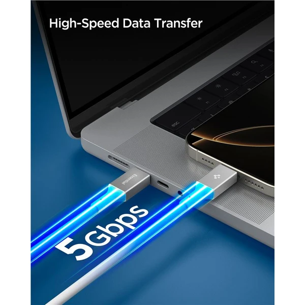 Spigen Essential USB-C/USB-C napájecí kabel 100W 1m bílý - Kabely a redukce - Obrázek 7a071d2fd5874f18bd62097ad47f687a