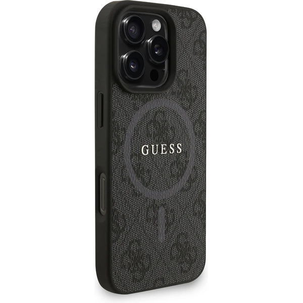 Guess PU Leather 4G Colored Ring Strap MagSafe kryt iPhone 16 Pro černý - Pouzdra - Obrázek 7a3e9933444c4aecb2d5f59d472a7bd2